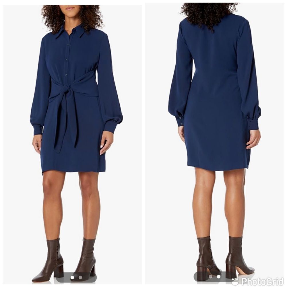 NWT Trina Turk Danna Dress in Ink Dress Shirt dress